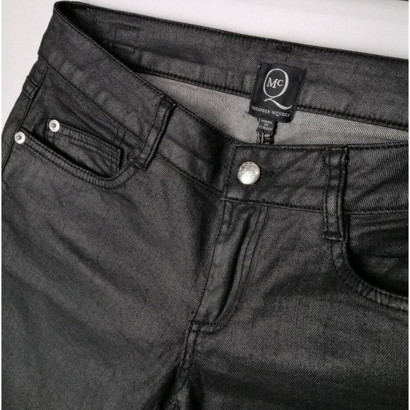 Vintage Alexander McQueen black denim pants with back embroidery - Picture 5 of 13